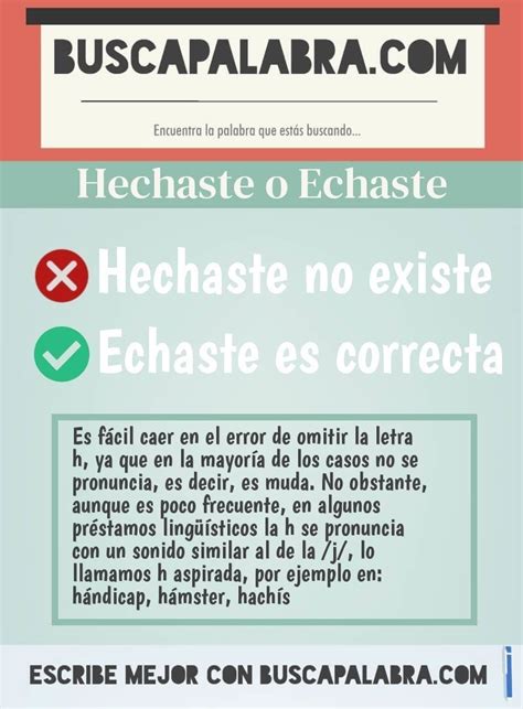 hechaste o echaste|Echar o Hechar